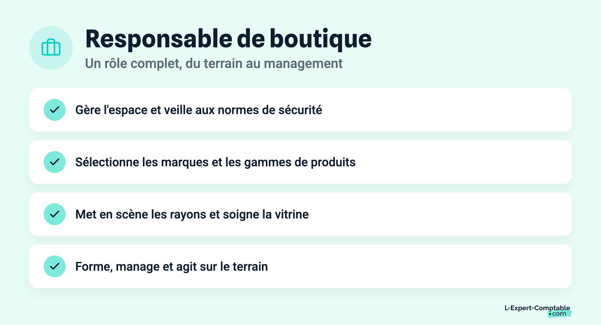 Responsable de boutique